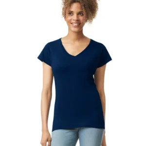 Gildan Softstyle Ladies V Neck T Shirt