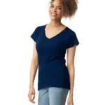 Gildan Softstyle Ladies V Neck T Shirt