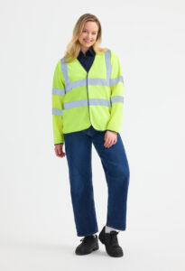 Uneek Long Sleeve Hi Vis Safety Waistcoat