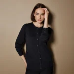 Kustom Kit Ladies' Arundel Long Sleeve Crew Neck Cardigan