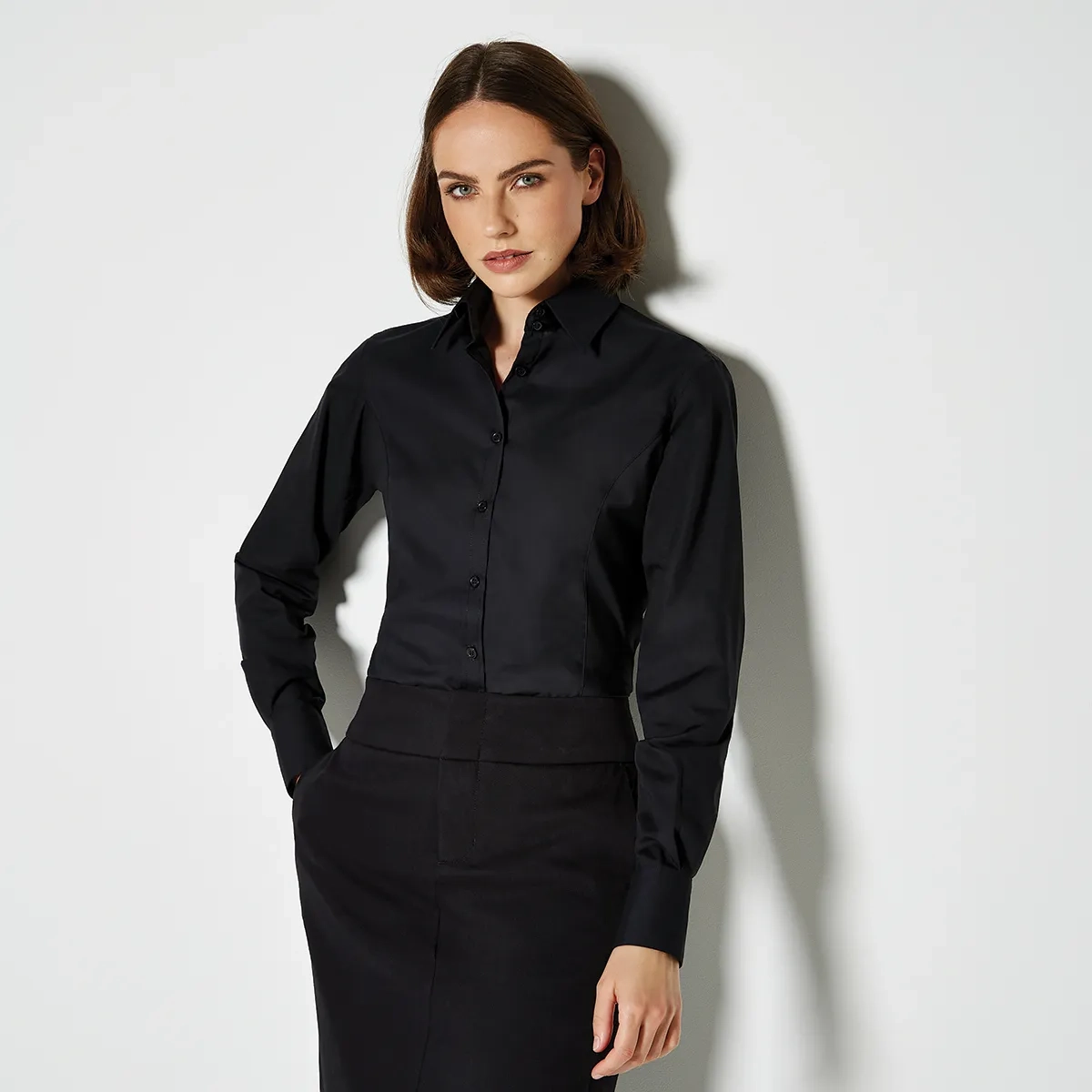 Kustom Kit Ladies' Long Sleeve Business Shirt