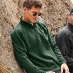 Fruit of the Loom Men's Premium Zip Neck Sweat