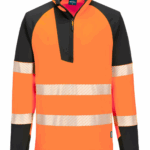 PORTWEST PW3 HI-VIS 1/4 ZIP SWEATSHIRT