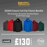 Uneek Classic Full Zip Fleece Bundle