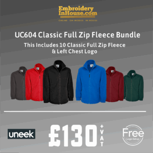 Uneek Classic Full Zip Fleece Bundle
