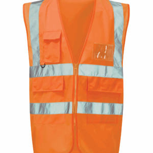 Orbit Milanese Executive Hi-Vis Vest - Orange