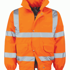 Orbit Balan Hi-Vis Bomber Jacket - Orange