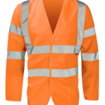 Orbit Avenger Long Sleeved H-Vis Vest - Orange