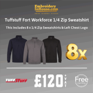 TuffStuff 1/4 Zipped Sweatshirt Bundle X8